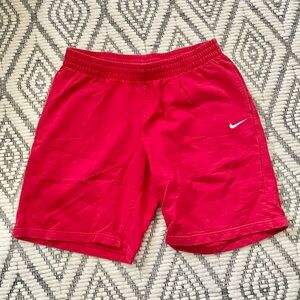 Nike Shorts Men’s Adult X-Large Red Swoosh Logo Comfort Casual Preppy Cotton